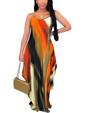 Summer Maxi Dresses for Women 2026 Plus Size Sundresses Casual Fashion Sleeveles